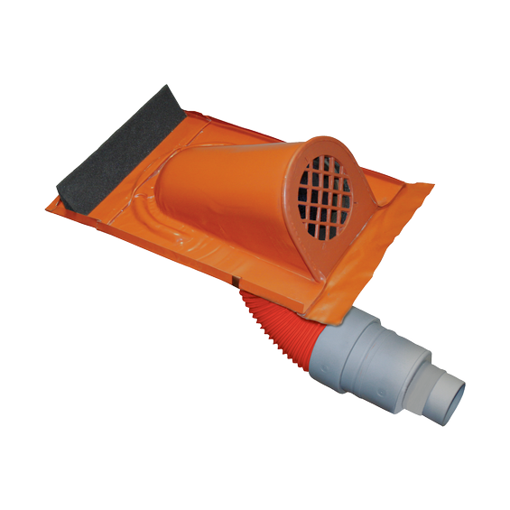 Metal-Vent sanitary ventilator red