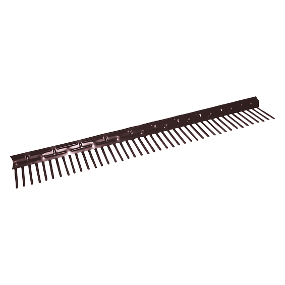 Eaves ventilation comb, Alu 60, brown