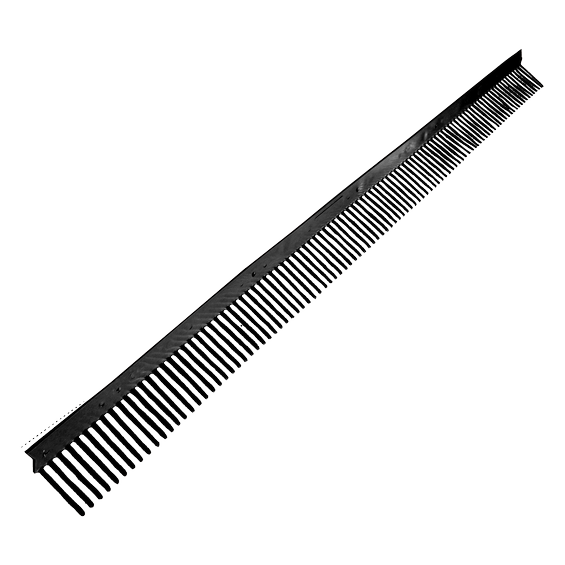 Eaves ventilation comb, plastic 60, black