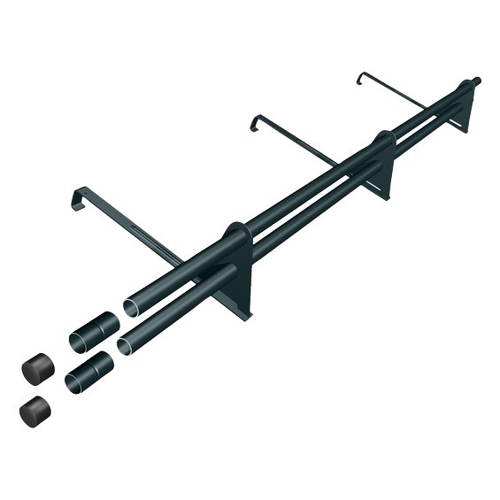 Snow Pipe Unit Uni-HD+ anthracite gray