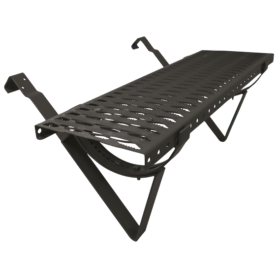 Cranked running rail unit 800 anthracite gray