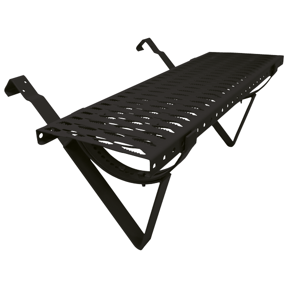 Cranked running rail unit 800, black