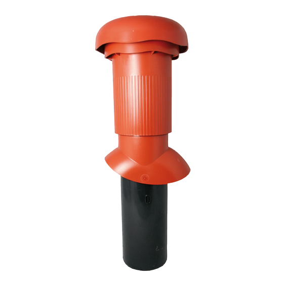Vent pipe Venduct 100 red