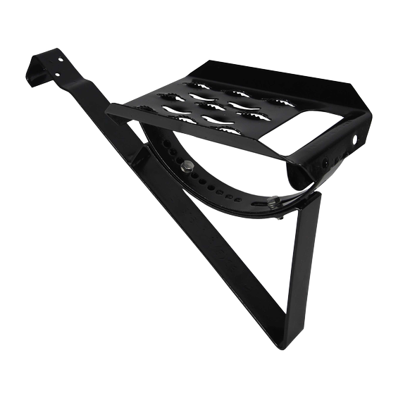 Single step, offset, black